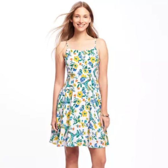 fit and flare cami dress old navy